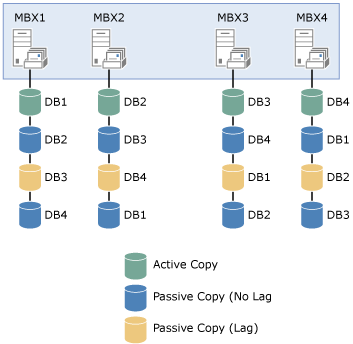 Database Copy Layout for Contoso, Ltd