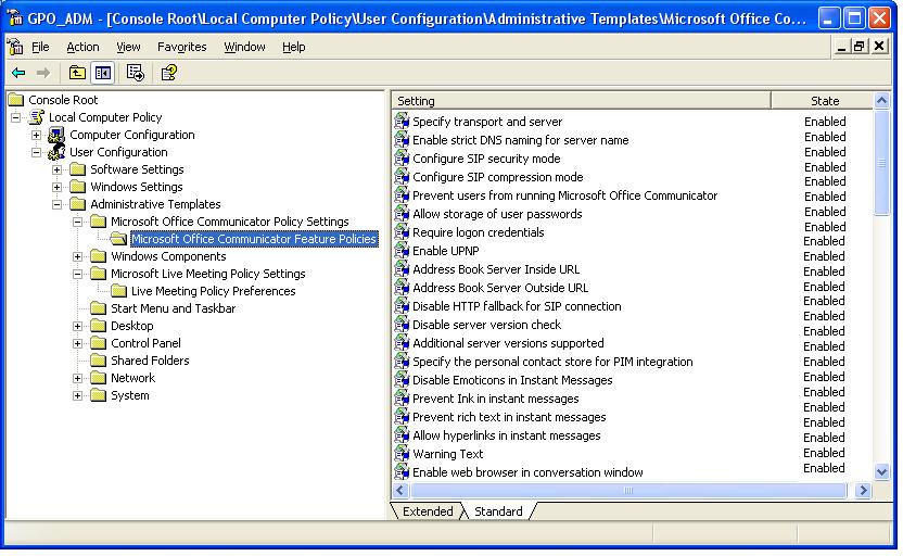 microsoft office live meeting console